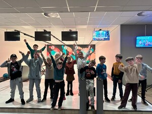 U10 na een geslaagde bowlingdag!