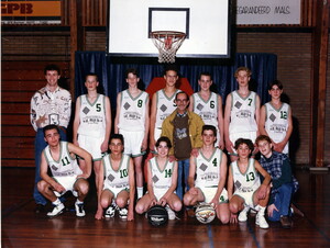 Jongens Junioren Seizoen 1996?.  Staand links Marco Jeckmans